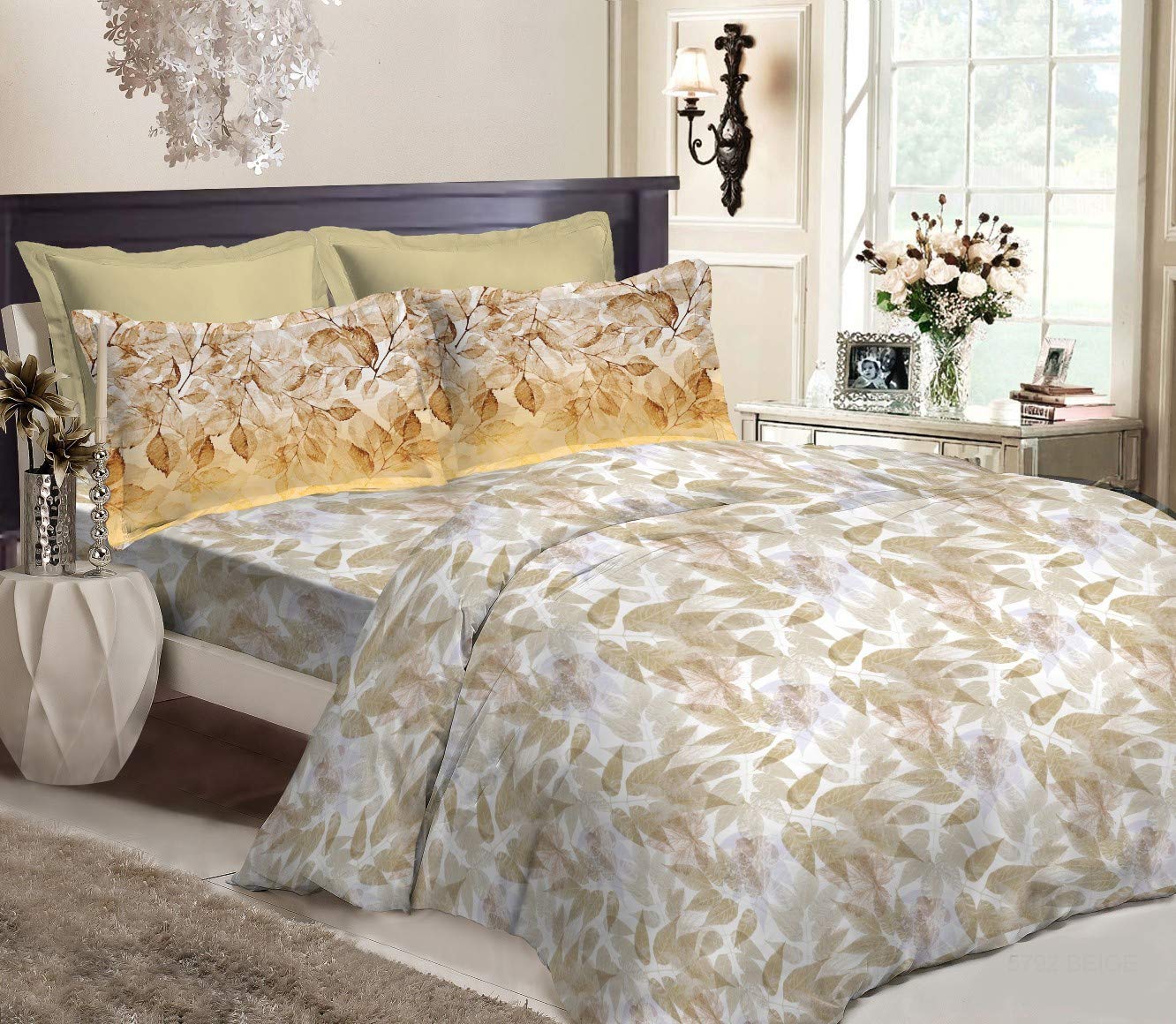 Bombay Dyeing 250 Thread Count Premium Cotton and Super Soft King Size