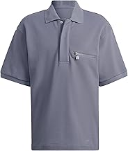 adidas Men's Blue Version Tie-Break Cotton Polo Shirt