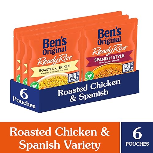Miniatura 2 de BEN'S ORIGINAL Ready Rice - Paquete variado de arroz con sabor a pollo asado y estilo español, fácil cena acompañamiento, bolsa de 8.8 onzas