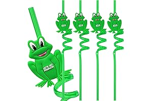 The Dreidel Company Passover Games: Frog Straws Toys - Reusable Decoration for...