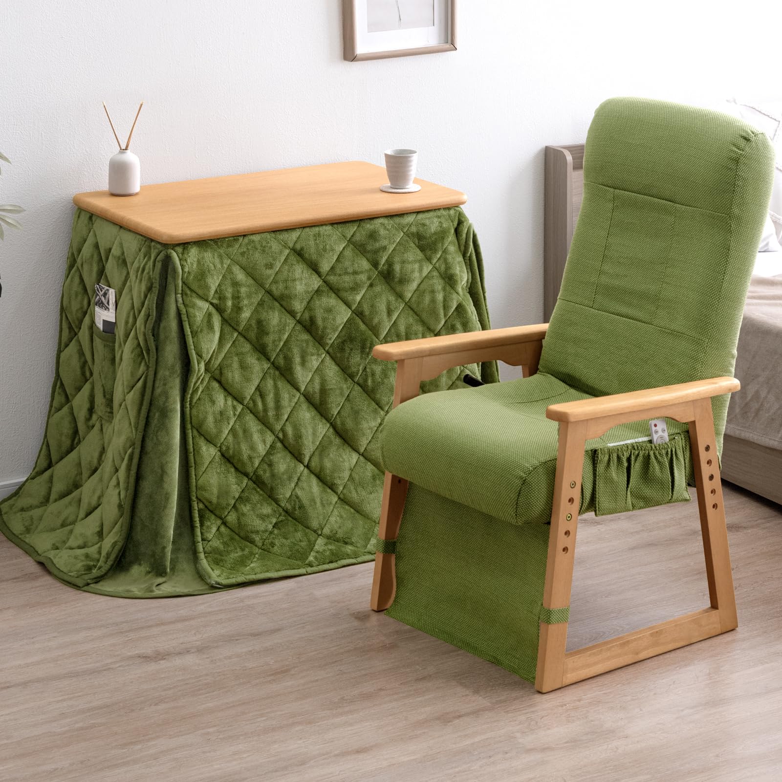 Amazon.co.jp : タンスのゲン こたつ 一人用 セット 幅80cm