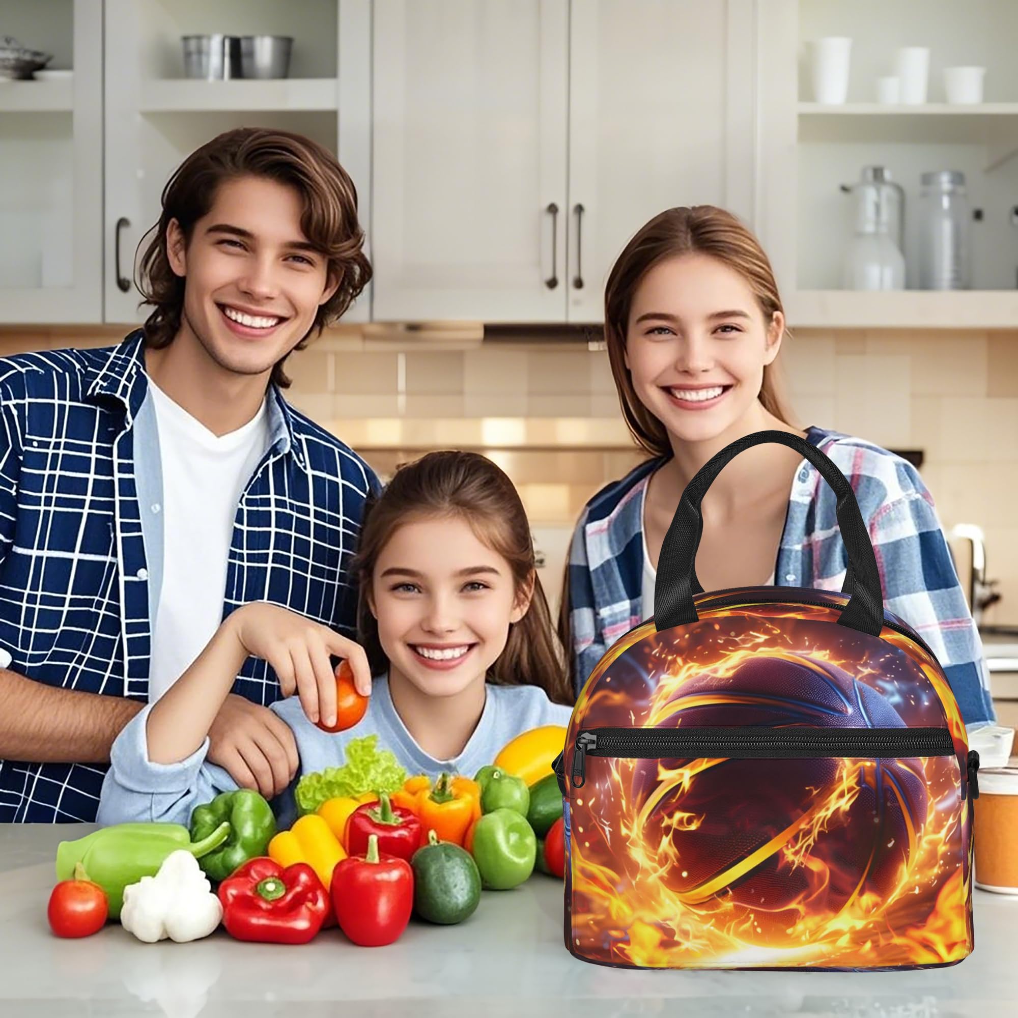 Gelasgo Basketball Insulated Lunch Bag - Image 2