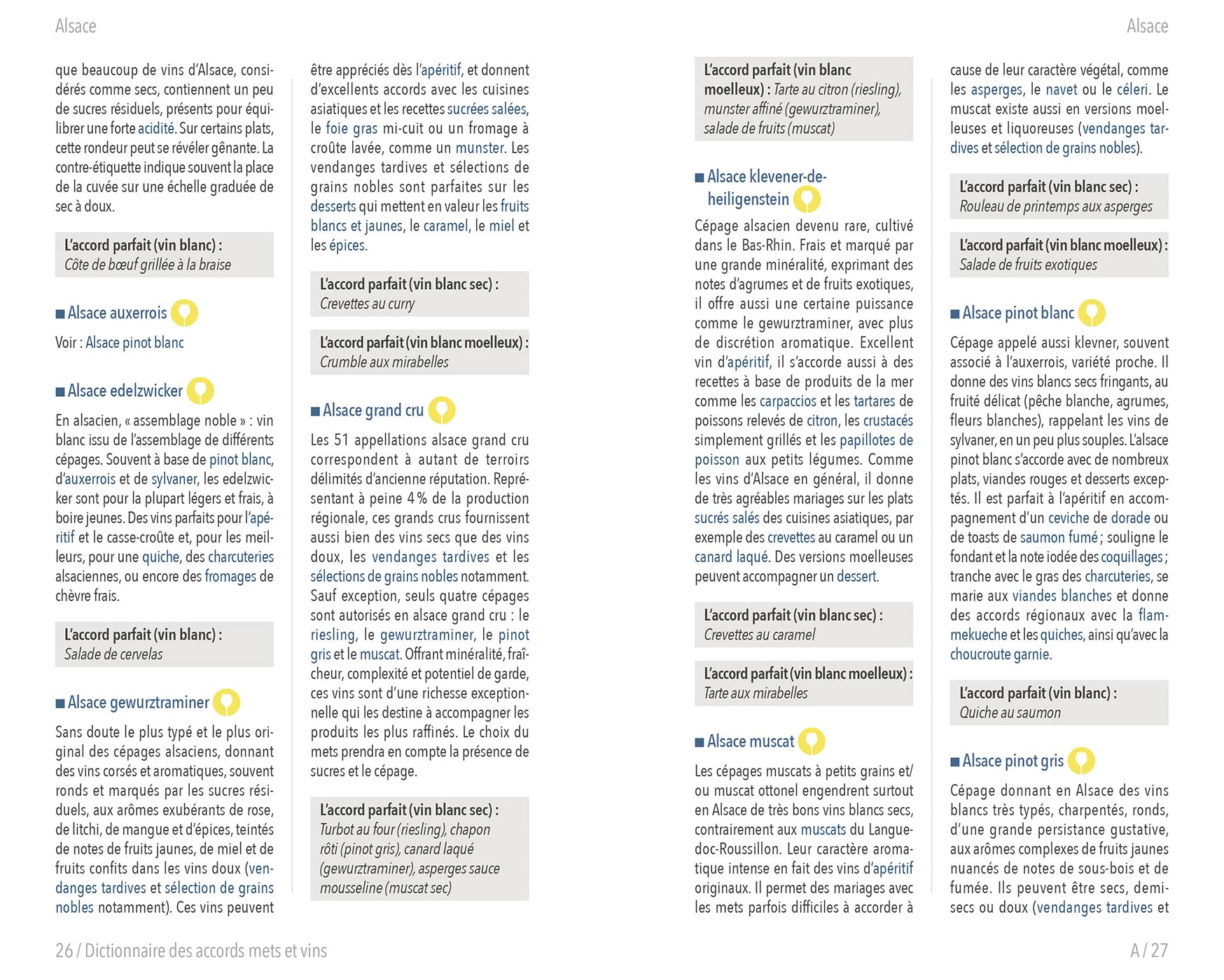 Le petit dictionnaire Hachette des accords mets et vins