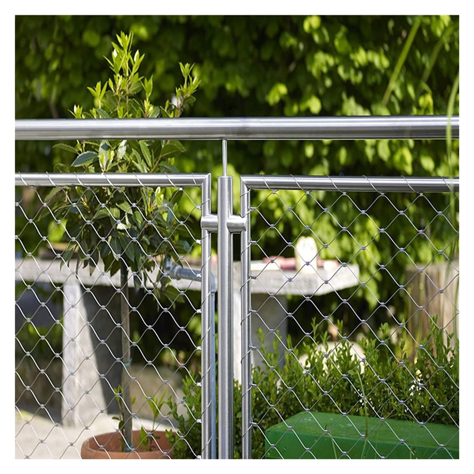 Rete di sicurezza espandibile da balcone per animali domestici, 1,2 x 18 m, 6 cm, resistente, per esterni, facile installazione, resistente alle intemperie, ideale per cani e gatti