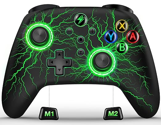 Wireless Switch Controller for Nintendo Switch Controller/Switch Lite/Switch OLED, Switch Pro controller for Windows PC IOS Android,Switch Remote Gamepad with Motion Control/Vibration/Turbo/Wakeup Sega Genesis Games