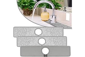 3 Pack Faucet Mat Splash Guard for Kitchen Sink