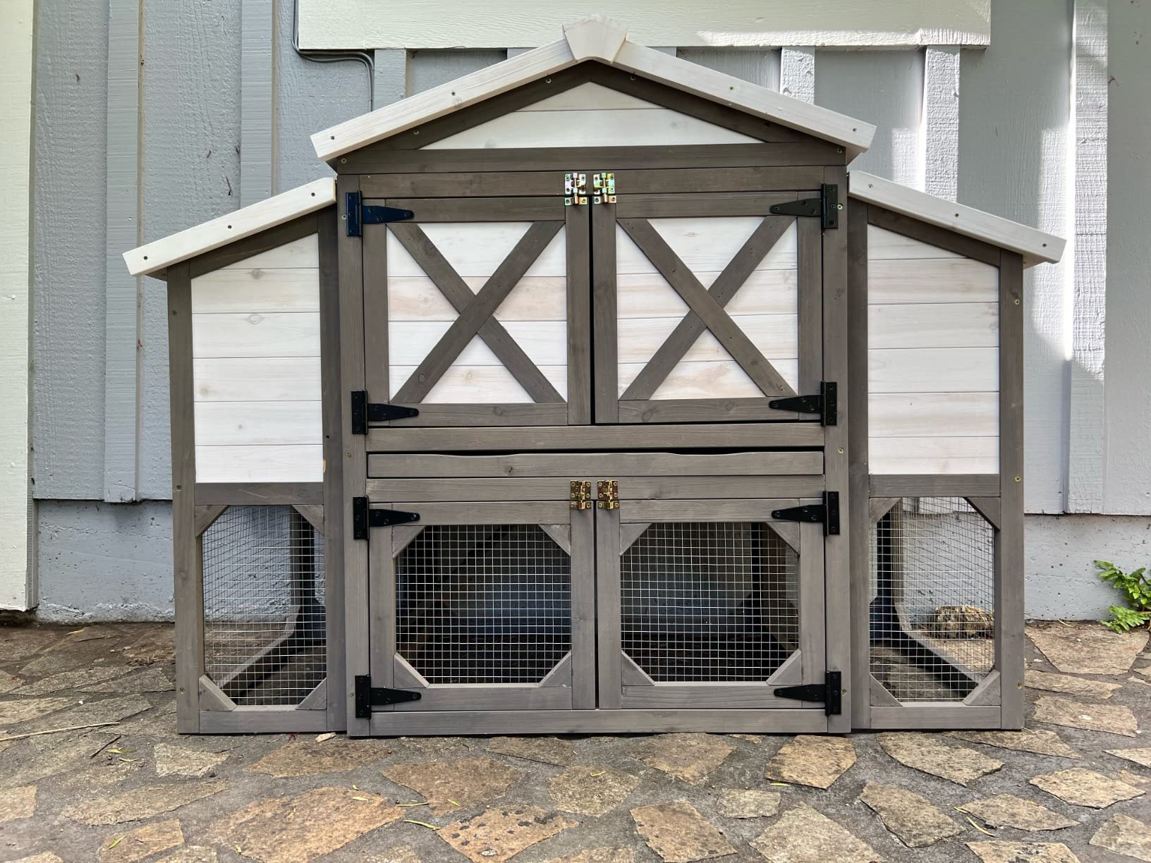 49/mo Finance zoovilla Country Style Chicken Coop Metal Nest Box
