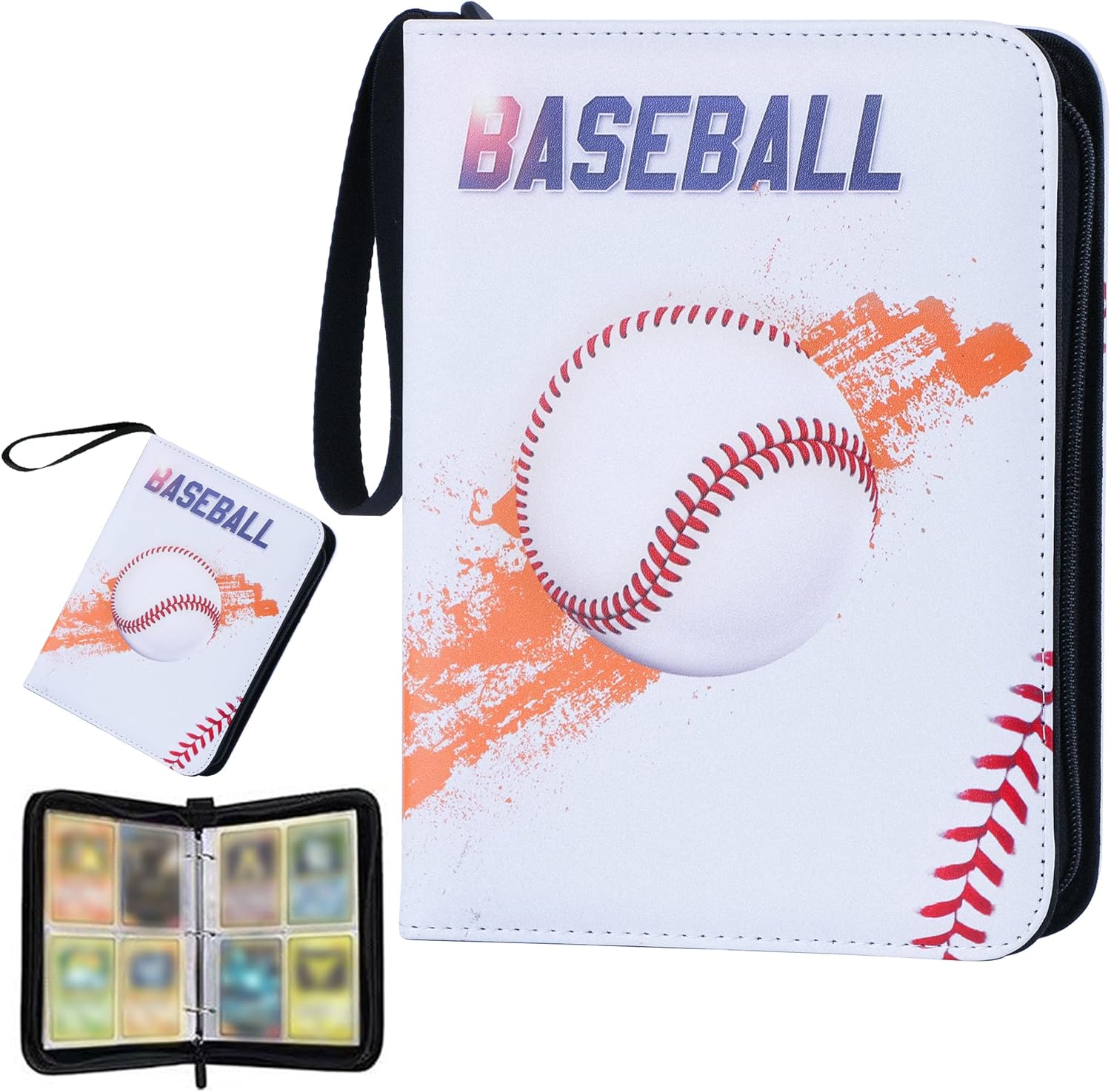 Trading Card Binder Case Album, 4Pocket Card Binder Holder with