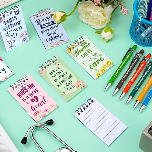 Miniatura 10 de Spiareal Juego de 24 piezas de regalos de agradecimiento para enfermeras, bolígrafos de enfermera, cuadernos de enfermera, bolígrafos