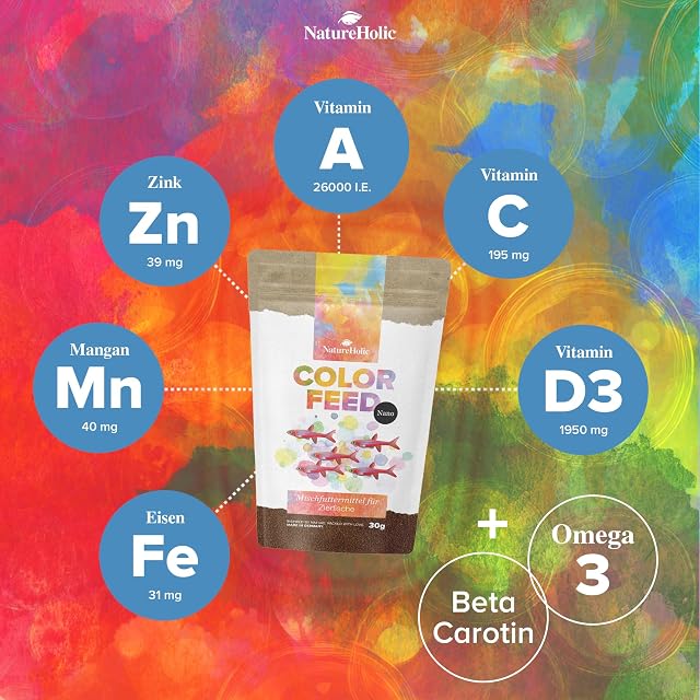 Foto 5 de 6 de NatureHolic Nano Color Feed - Alimento para peces pequeños
