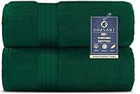 Vista 37 de COZYART - Juego de 6 toallas de baño de algodón turco, color verde salvia, gruesas suaves absorbentes duraderas, 19.17 oz/yd², incluye 2 toallas