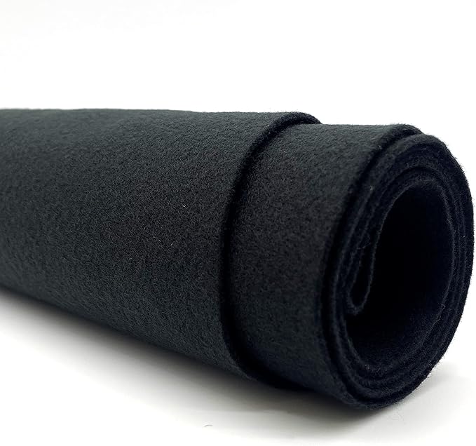 Fabric Stickers 5-Pack A4 Sticky Back Felt Sheets – Self-Adhesive Black Felt For Drawers & Crafts (8.3" X 11.8") Felt Sheets For Crafts