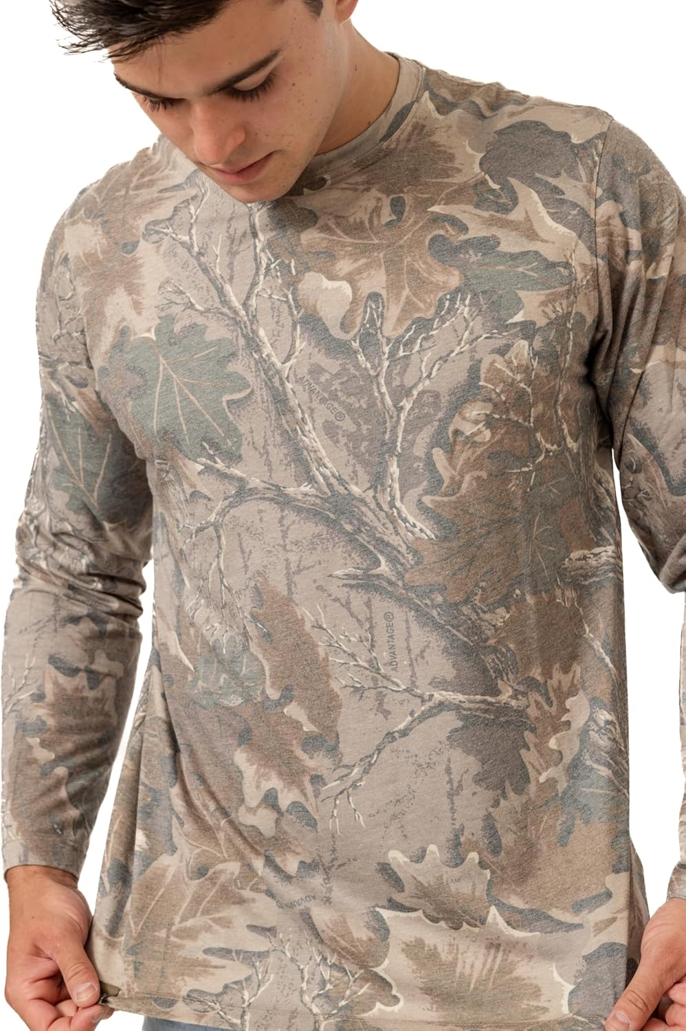 Realtree Faded Camo Jersey Knit Tri-Blend Ultra Soft Crew Neck Shirt - Limited Edition