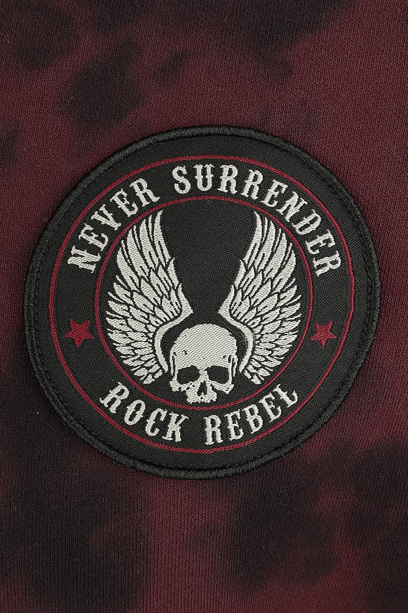 Rock Rebel by EMP Uomo Felpa con Cappuccio Original Sinners Kapuzenpullover Rosso