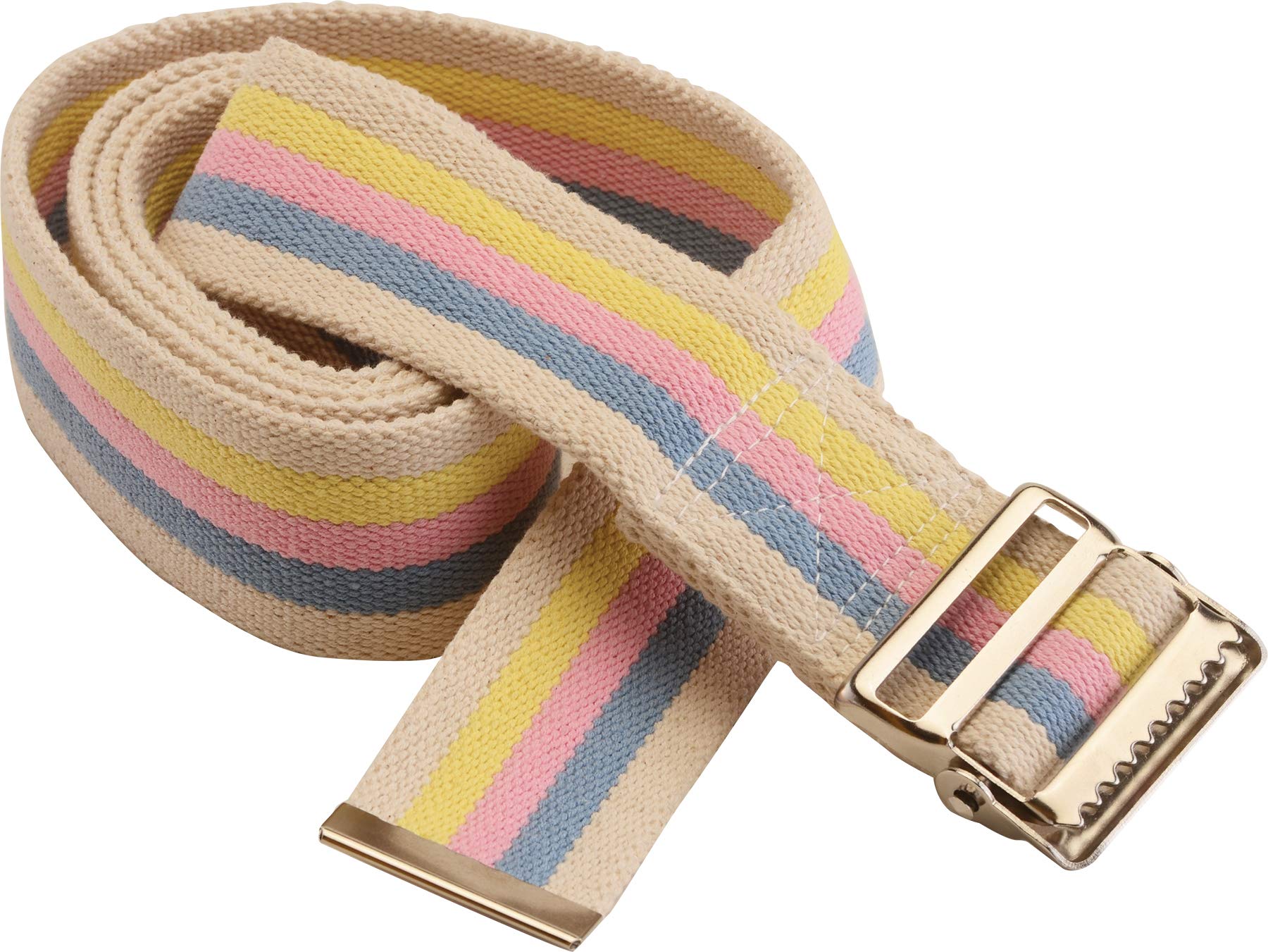 Ganni OSFA Pastel Yellow Loop Belt Do Not Cross Belt - Yellow | Fashion Nova main image 4