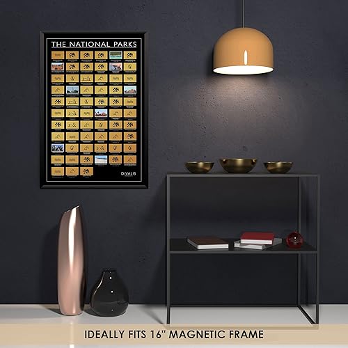 Miniatura 3 de Divalis Póster para raspar los parques nacionales de EE. UU. - Lista de verificación de los 63 parques de EE. UU. - Mapa NP de Estados Unidos