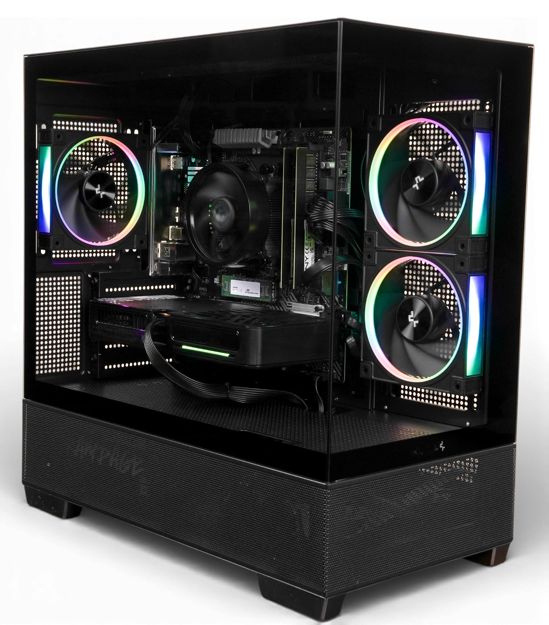 ZeroLag AZ Gaming PC - AMD Ryzen 5 5500, Nvidia RTX 5060, 32GB DDR4 RAM, 1TB NVMe SSD, 80+ PSU, Wi-Fi/Bluetooth, Windows 11 Pro, DeepCool ARGB Case with USB-C - 5