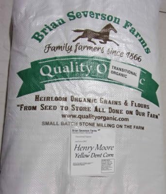 Henry Moore Bolted Grits| Stone Ground Heirloom Open Pollinated non-GMO Bolted Yellow Grits | 12 1/2 lbs. | Farmer Direct
