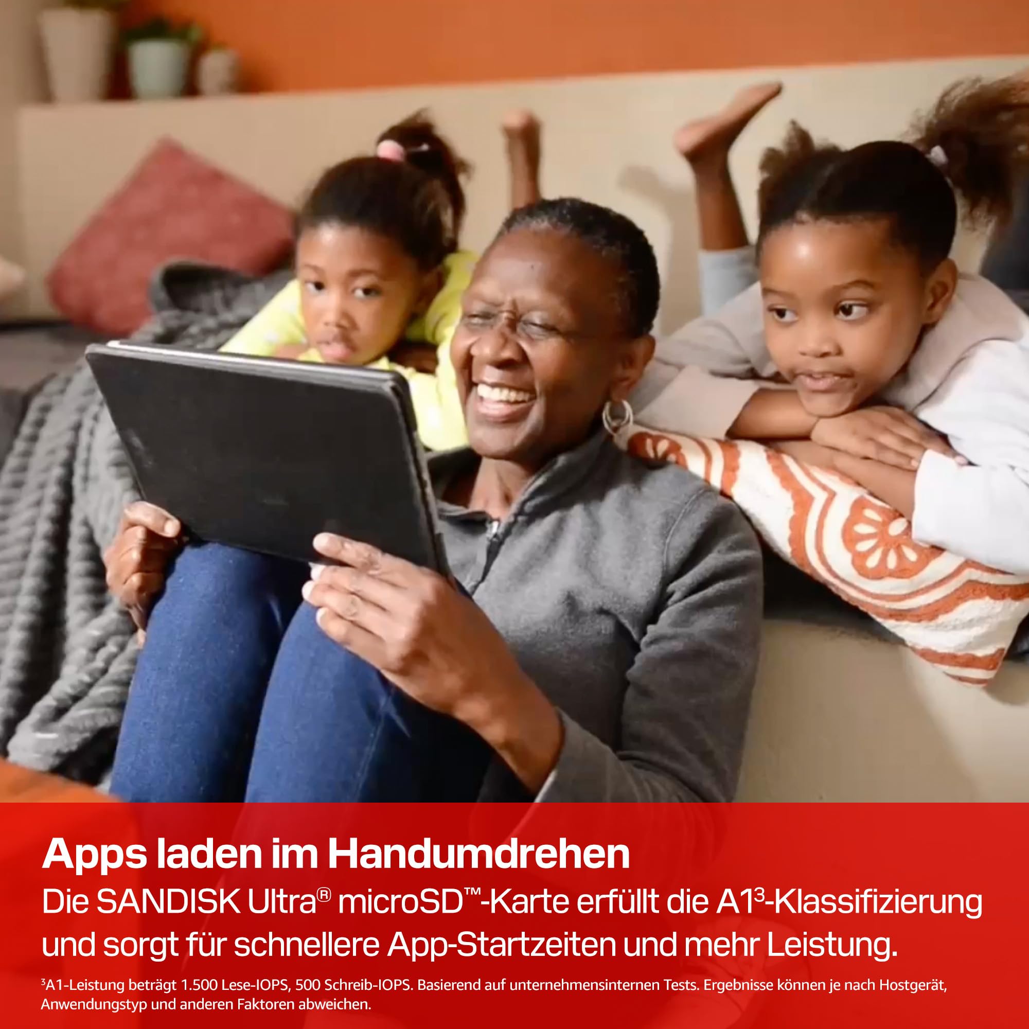 SANDISK Ultra microSDXC 128 GB, UHS-I-Karte + SD Adapter (bis zu 195MB/s Lesen, Full-HD-Video, V10, U1, C10, A1) Karte für Android-Smartphones oder -Tablets, Kameras und Laptops