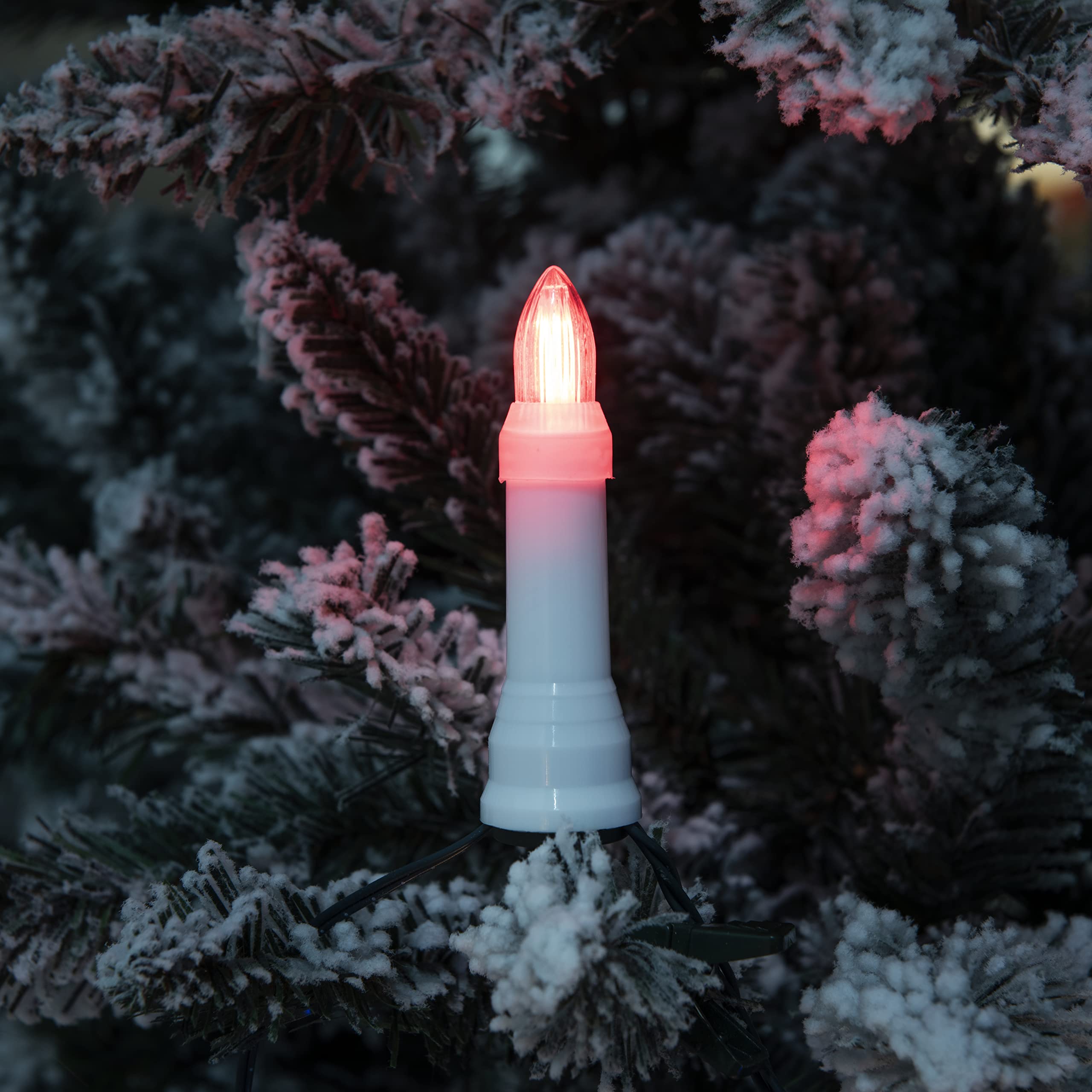 Konstsmide 1157-500 - Catena per albero a LED, 25 diodi colorati, 4,5 V, esterno (IP44), 3,6 W, cavo verde