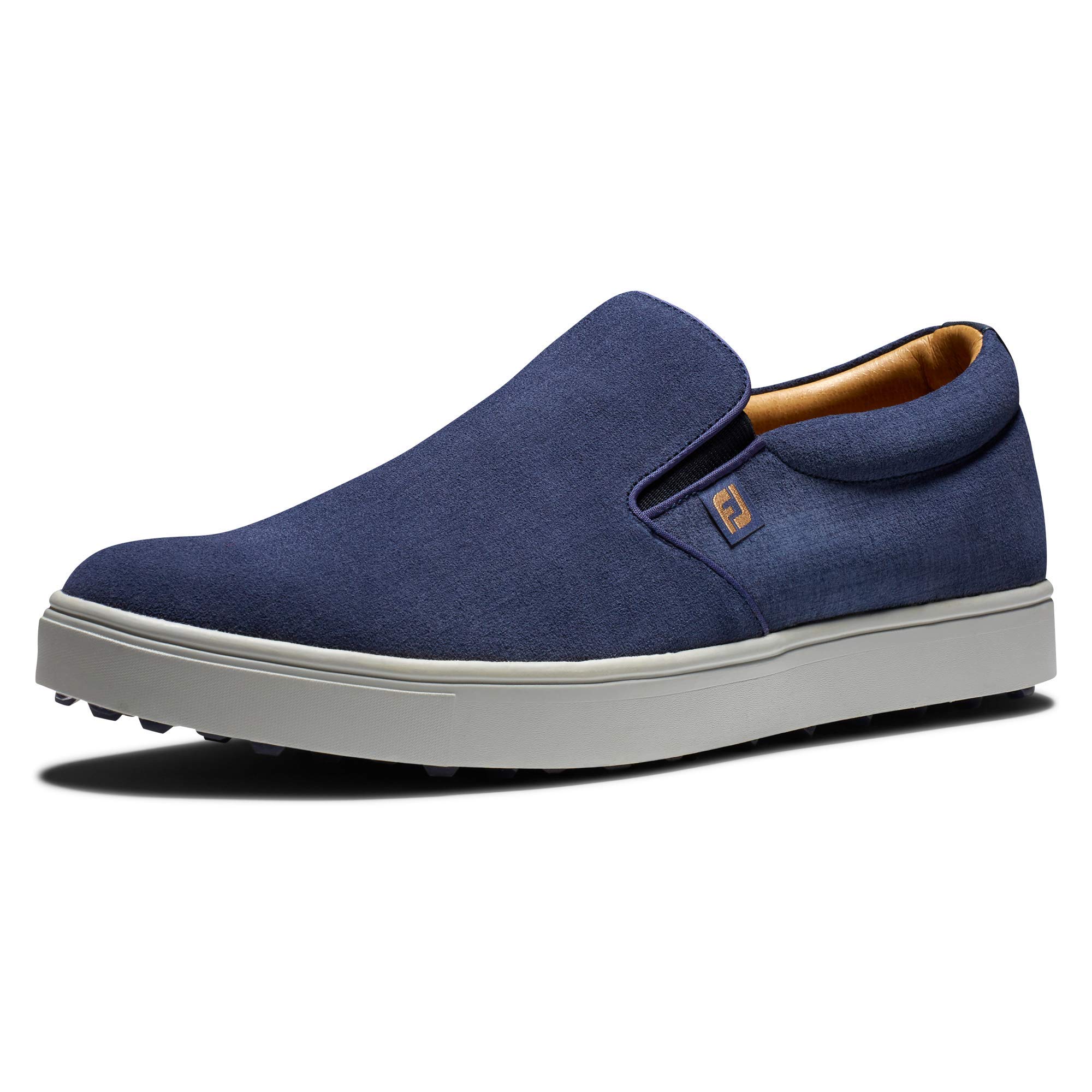 FootJoy Men's Club Casuals Slip-On Previous Season Style Golf Shoe, Navy/Blue, 8.5