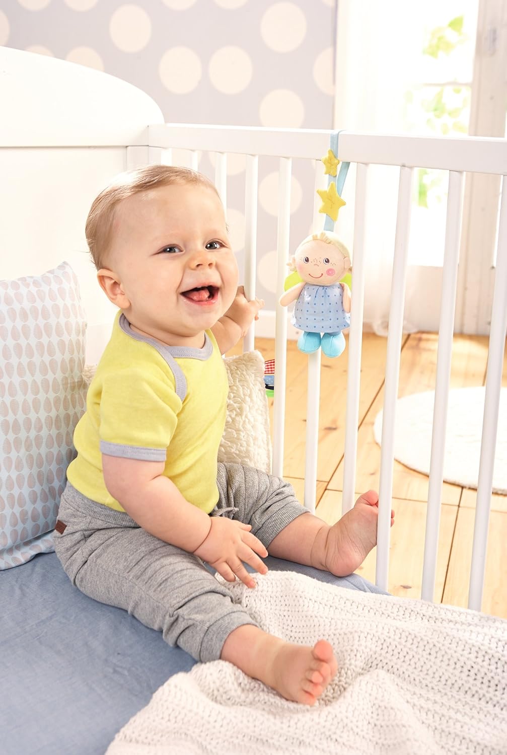 HABA 301995 Dangling Figure Guardian Angel, Blue