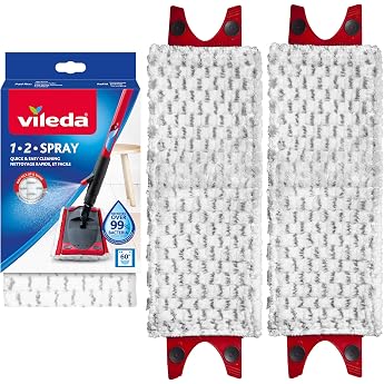 Vileda Ultramax/1-2 Spray Replacement Microfibre Pad by Vileda | Genuine Vileda Mop Head Machine Washable Also Fits Ultramax 