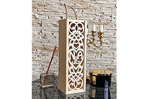 Personalized Wooden Laser Cut Letter Wine Glass Box