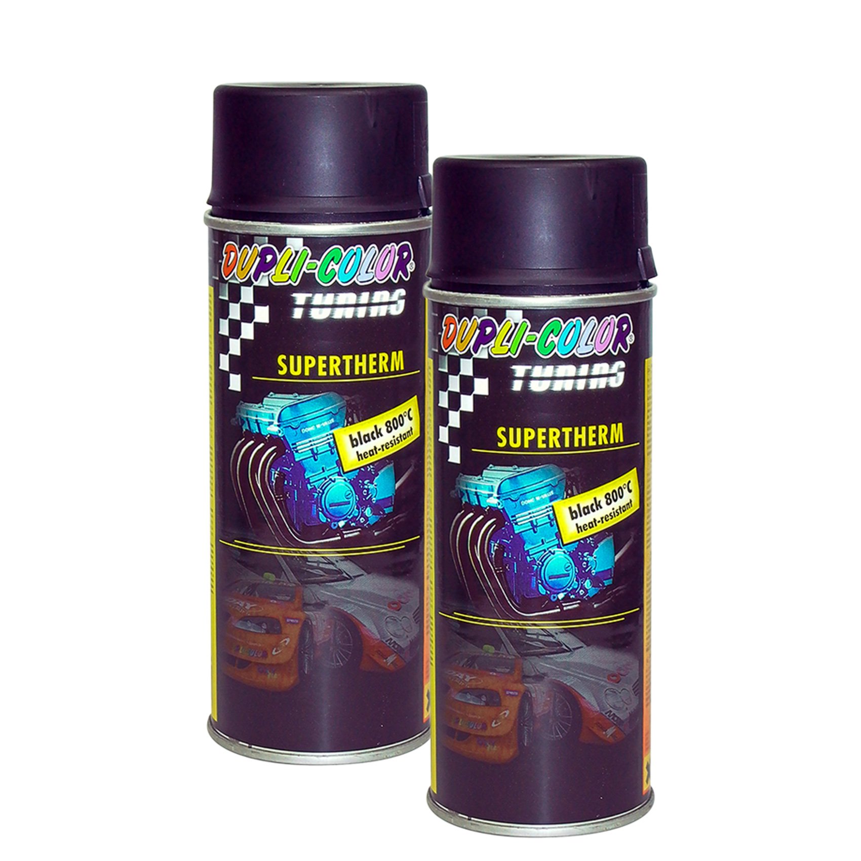 Dupli-Color Thermo-Lack Spray 400 Ml – Matt Schwarz, Hitzebeständig Bis 800°C, Für Grill, Ofen & Motor