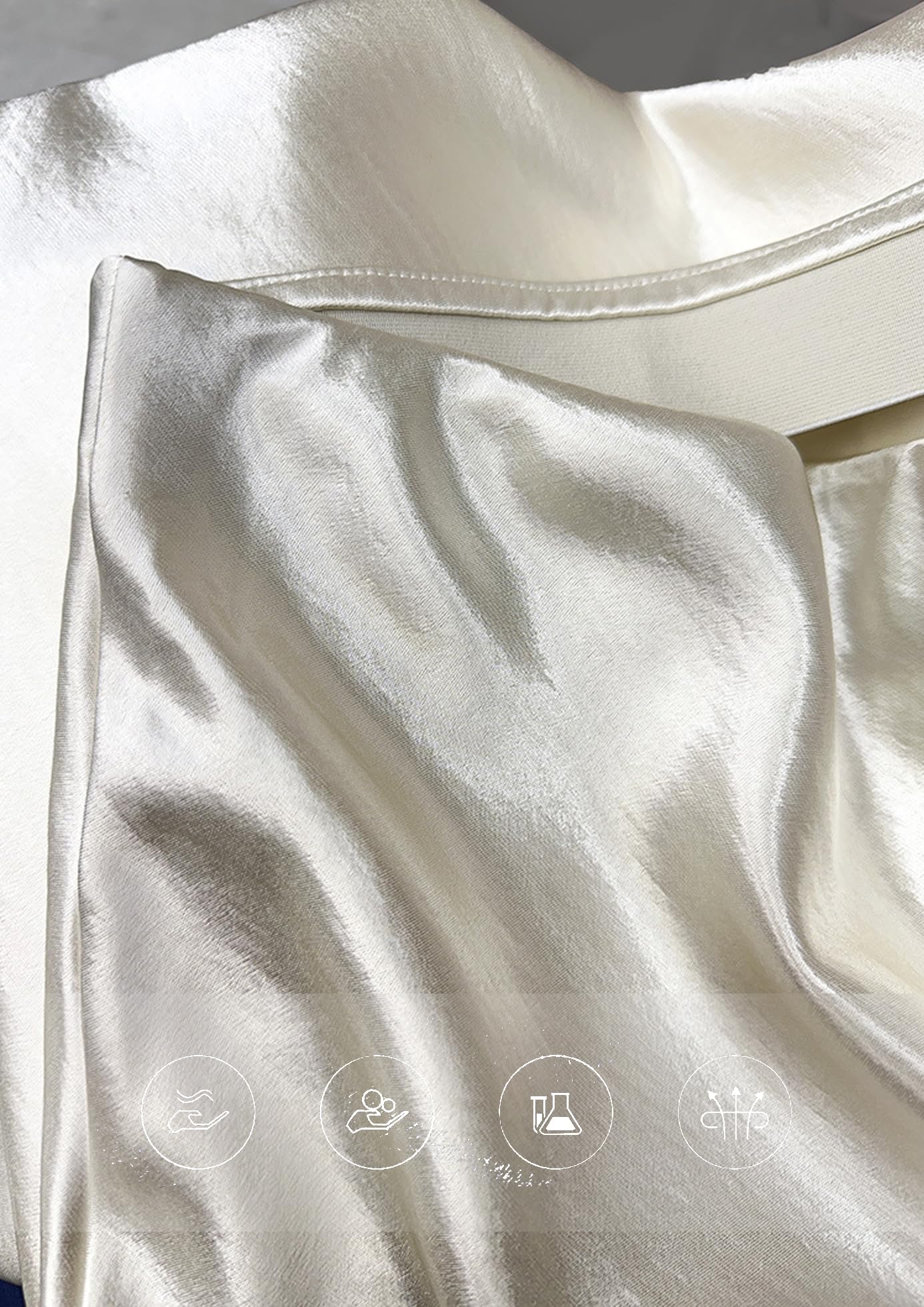 Falda de Satén para Mujer Cintura Alta Elástica Midi Casual A-Línea con Cremallera Elegante Larga Maxi Plisada Fiesta Otoño