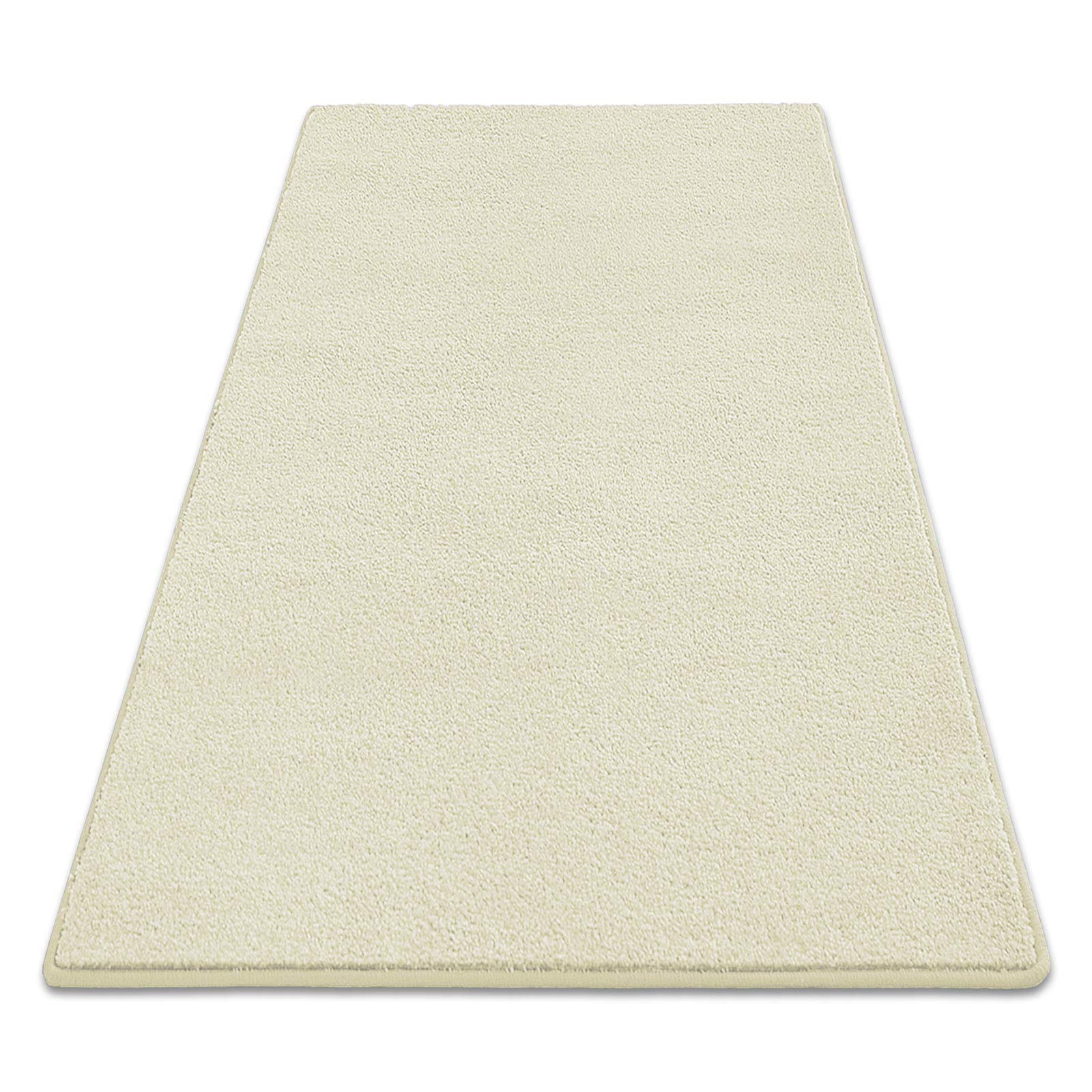 casa pura Tapis de Couloir au Metre à Poils longs et Doux épais | Décoration de Salon Chambre |Dos antidérapant et adapté au chauffage par le sol Dynasty, 100x600 cm, Beige