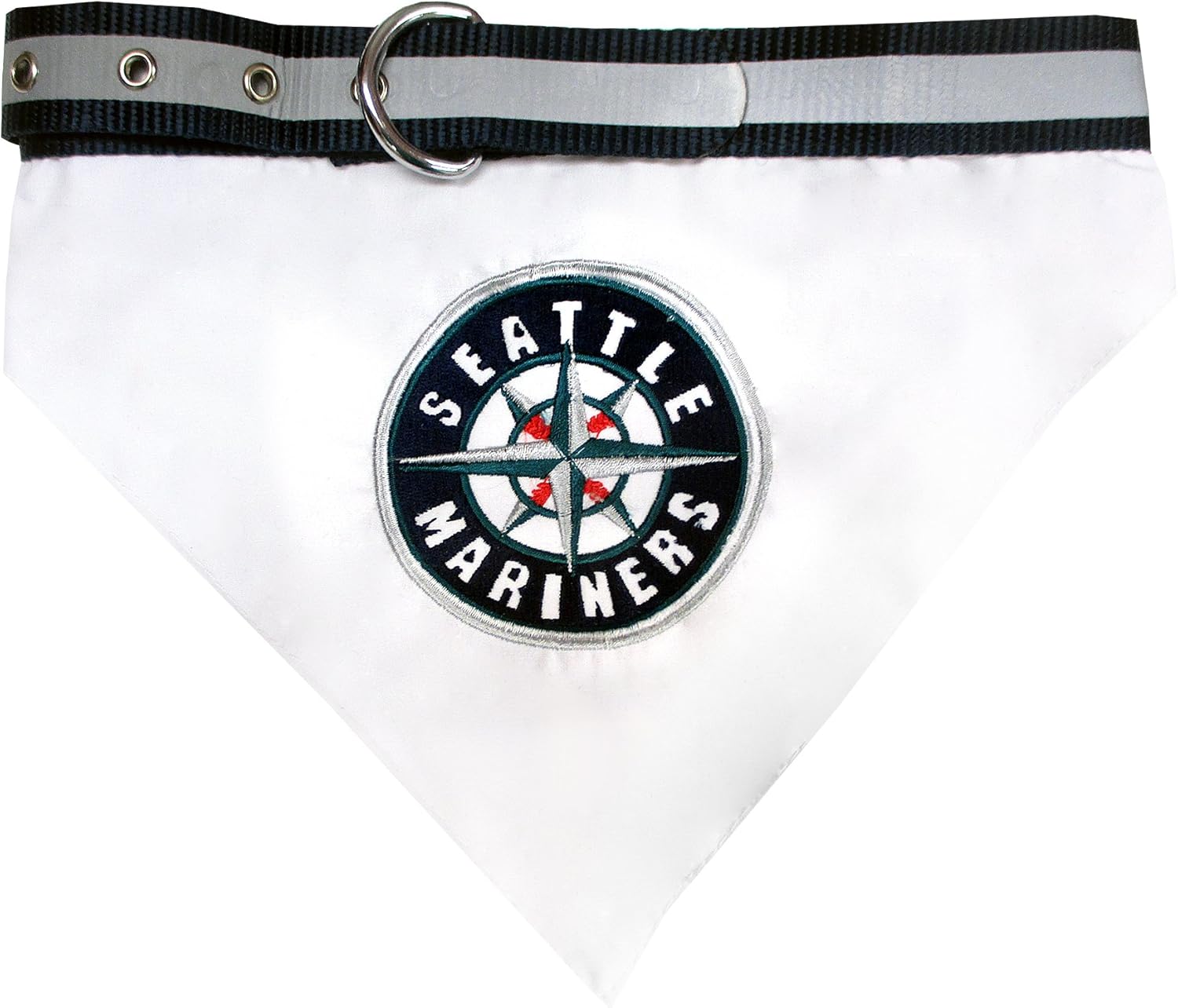 MLB Bandana - Colorado Rockies Dog Bandana with Reflective & Adjustable Dog Collar, Large