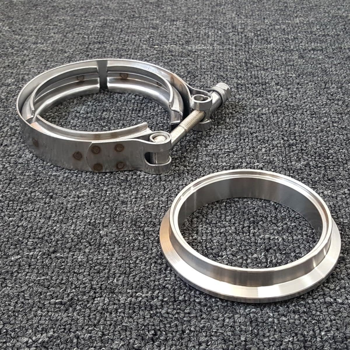3.0" 76mm V-Band Flange Clamp Kit For Borg Warner EFR 6258 6758 7163 7064 7670 9180 Stainless Steel
