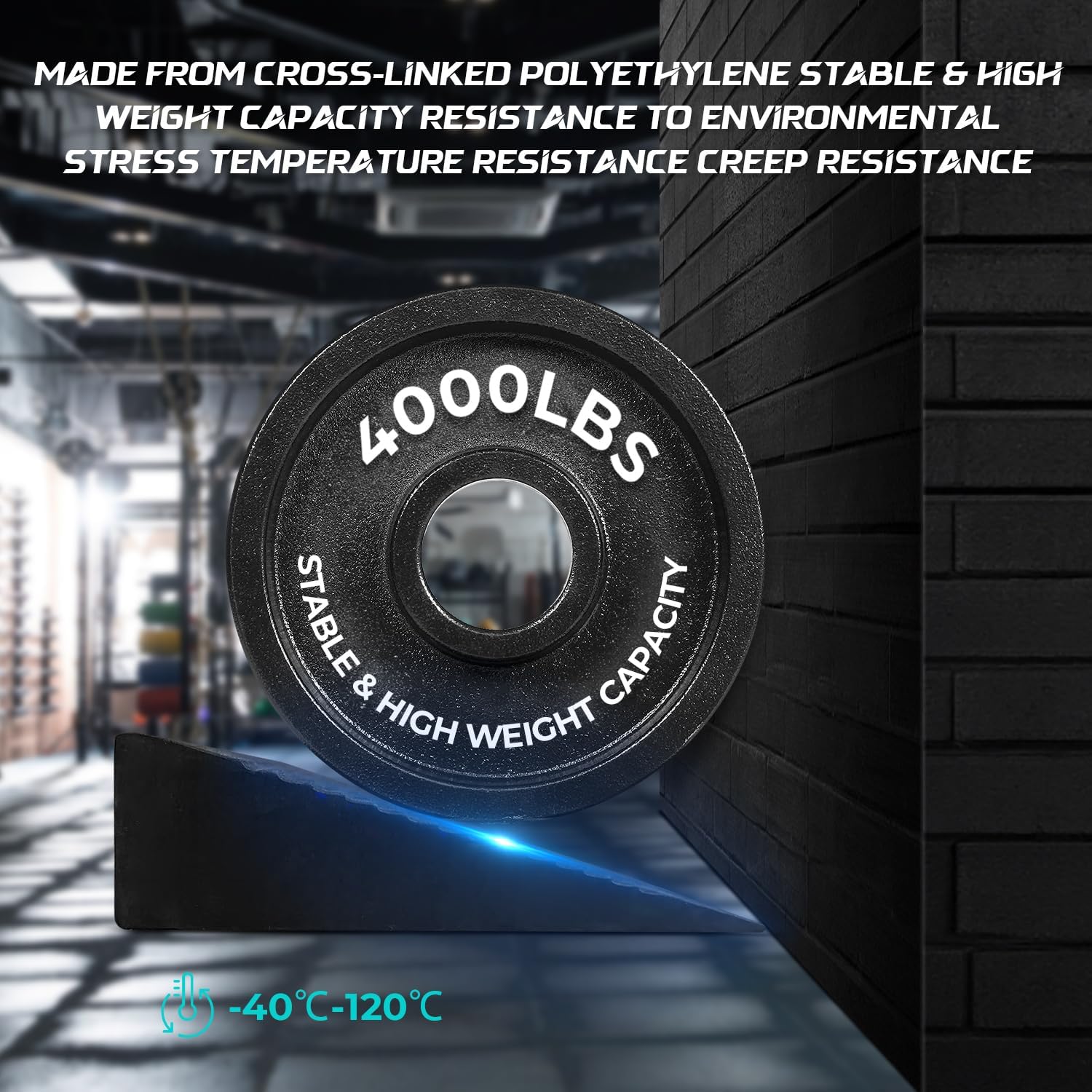 Gymkara Cork Squat Wedge Block 2 Pack - Non Slip Heel Elevated Squat Wedge And Calf Raise Block