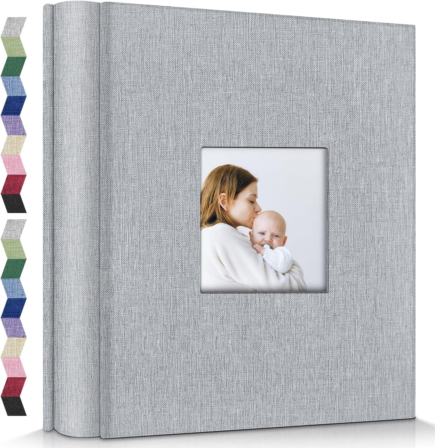popotop Photo Album 4x6-600 Photos Photo Books with 600 Horizontal and Vertical Pockets,Linen Cover Albums for Family Wedding Anniversary Baby Vacation Pictures