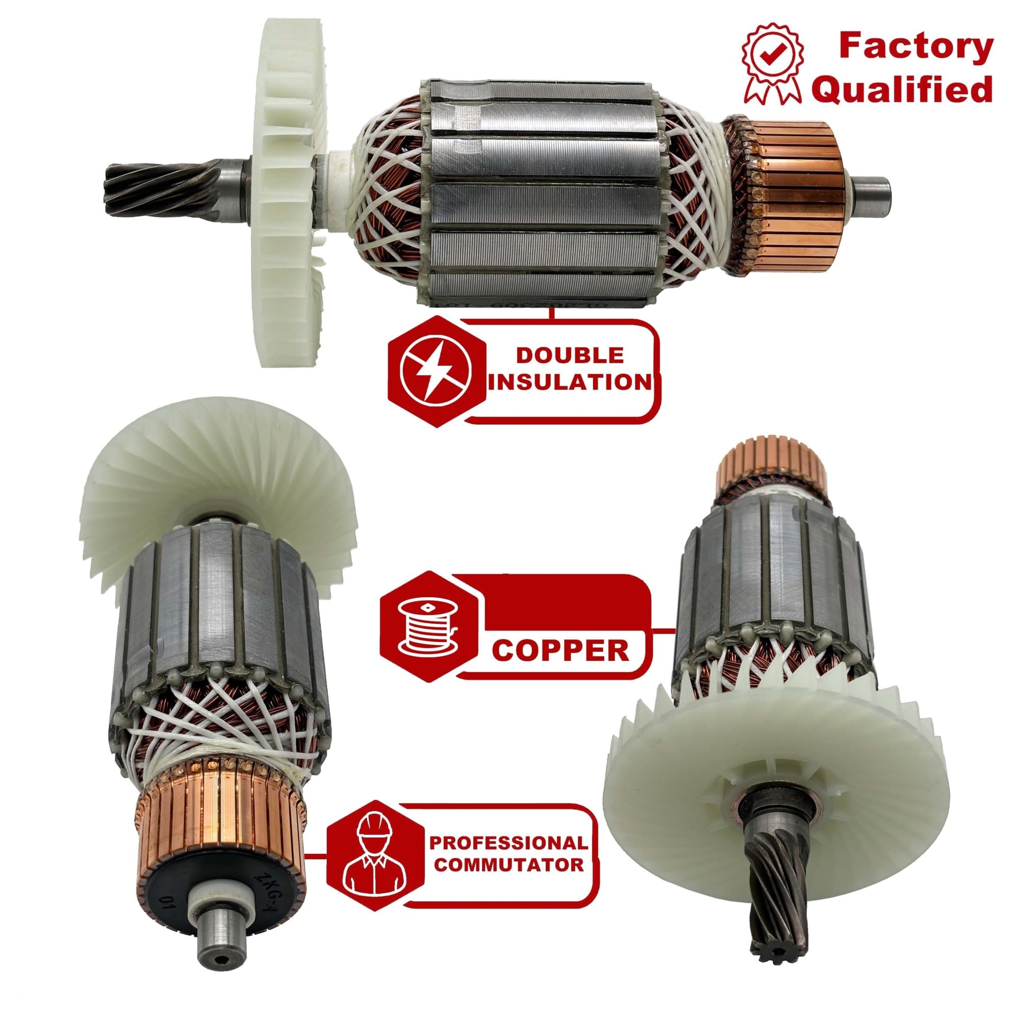 Rotor D'induit, Remplacement Du Rotor D'induit AC220 V-240 V, Compatible Avec Makita, Scie À Onglet For LS1040, LS1030N, LS1040F, LH1040 518702-9(Armature)