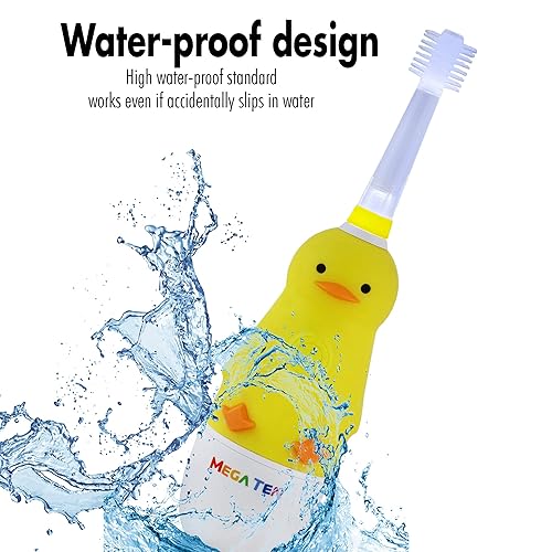 Vista 15 de Brilliant Cepillo de dientes sónico para niños, cepillo de dientes eléctrico para niños con luces intermitentes y cerdas finas, cepillado divertido