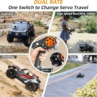 DTXMX RC4GS V3 5CH RC Transmitter & Receiver R6FG for Cars, Boats Radiolink