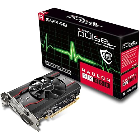 Sapphire Pulse Radeon GDDR5 pci_e RX 550 4GB HDMI/DVI-D/DP OC
