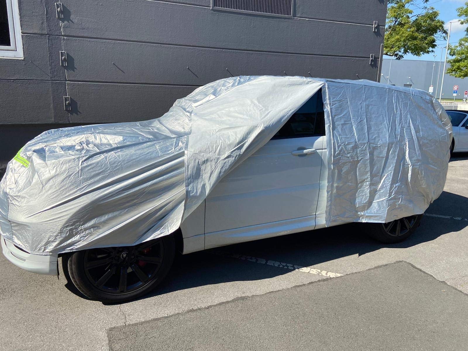 JOM Car Parts & Car Hifi GmbH 127500 Autoabdeckung Autogarage Autoplane Vollgarage Ganzgarage wasserdicht staubdicht atmungsaktiv Sonnenschutz Schneeschutz Hagelschutz