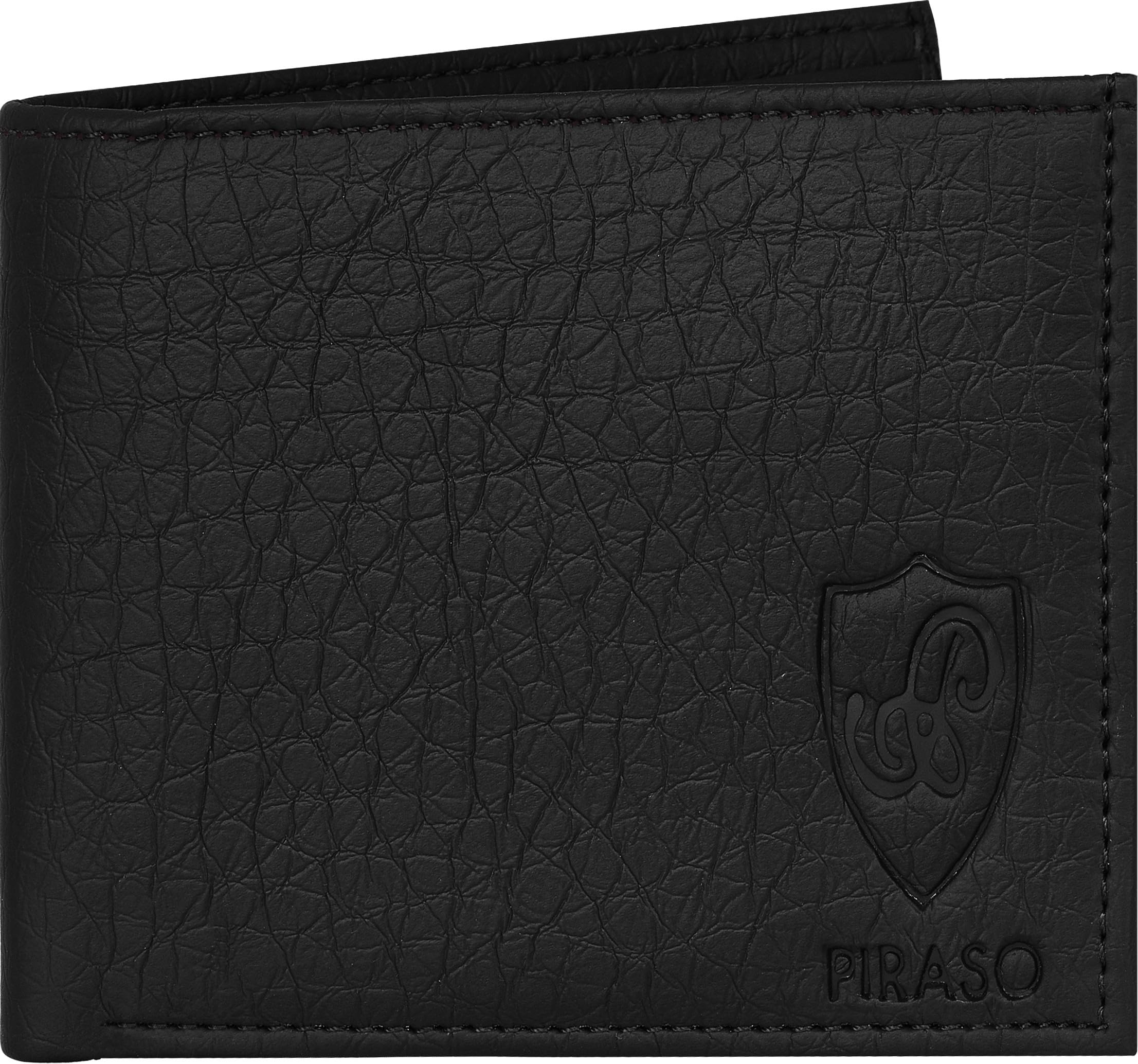 Men Black Genuine Leather Wallet (3 Card Slots)_67 (4050-BLACK-LEATHER-WALLET BZ)-image-47