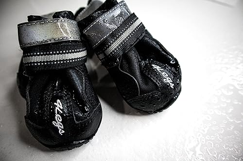 Miniatura 3 de 4Legs Botas de perro para exteriores y correr en el parque sin cordones impermeables con suela de goma ligera antideslizante resistente