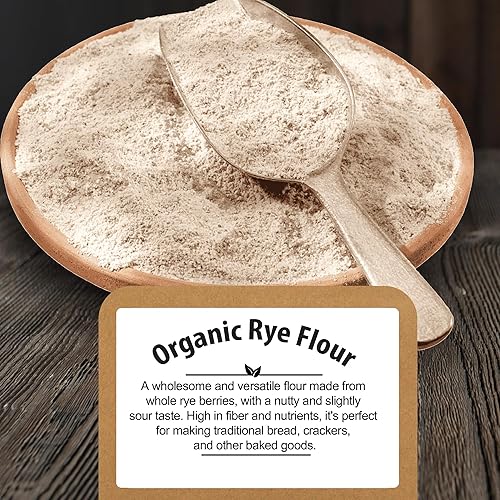 Miniatura 5 de Harina de centeno orgánica para pan a granel (2.8 libras) - Harina de pan para hornear por Be Still Farms - Ideal para máquina de pan, níquel pulpa