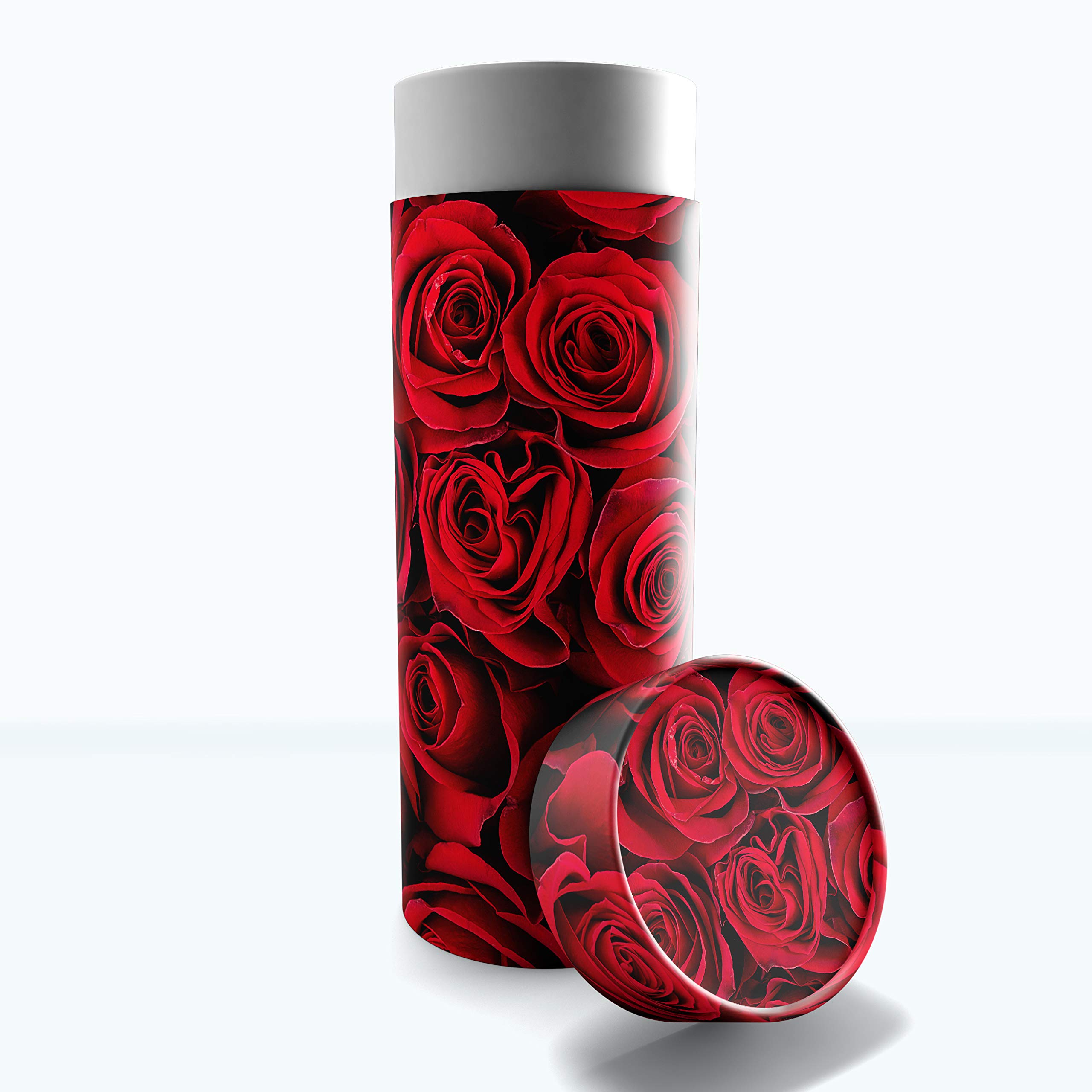 Crimson Rose Scattering Tubes for Human Ashes TSA Approved Scattering Urn and Eco-Friendly Biodegradable Urns for Human Ashes & Biodegradable Urn for Burial at Sea