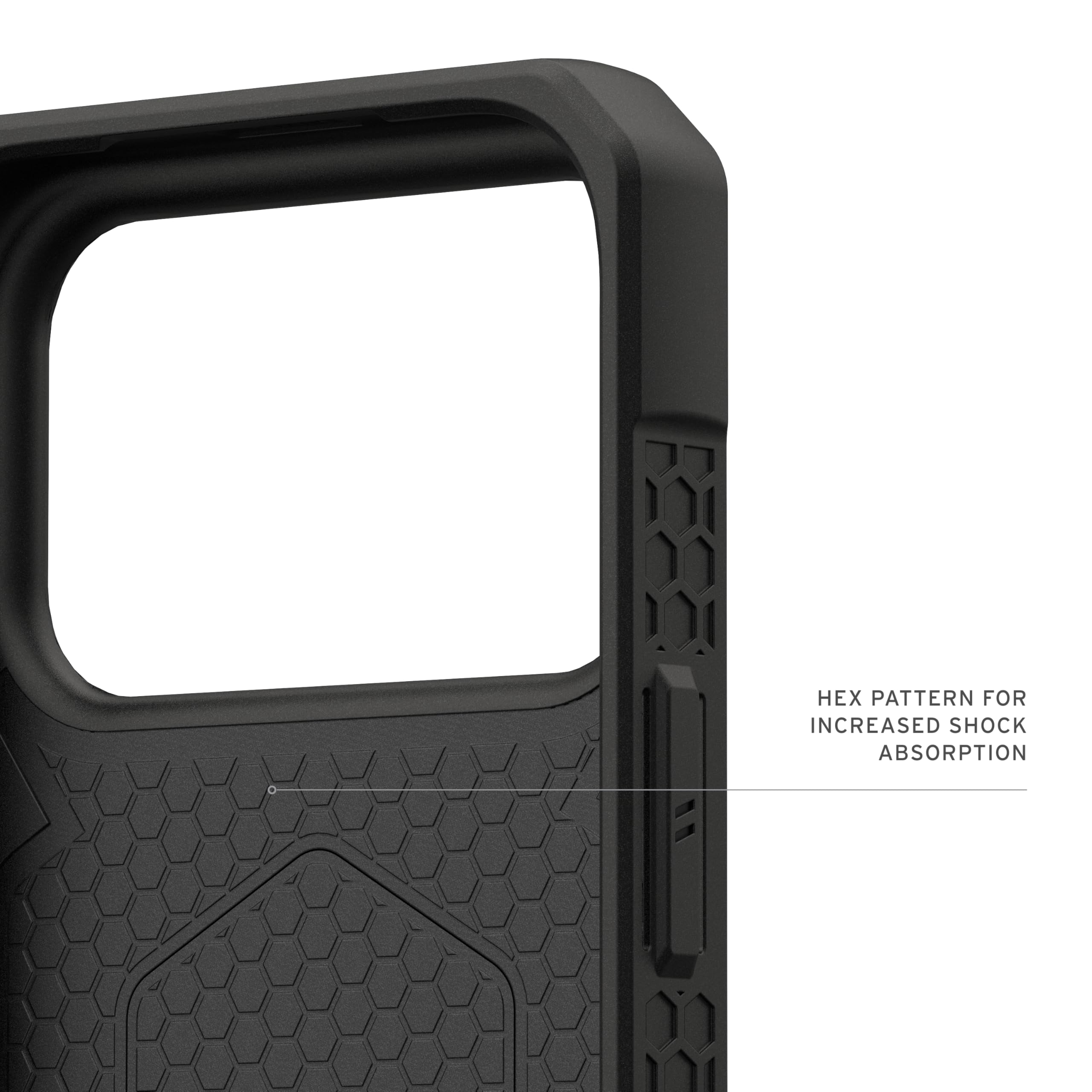 Urban Armor Gear Monarch Pro Funda Compatible con Apple iPhone 17 Pro Kevlar Negro Carga Inalámbrica Magnética