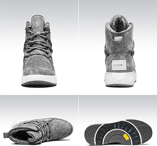 Miniatura 3 de AUMU Taurus Botas de nieve de invierno con hebilla de metal y ojales de latón y gamuza