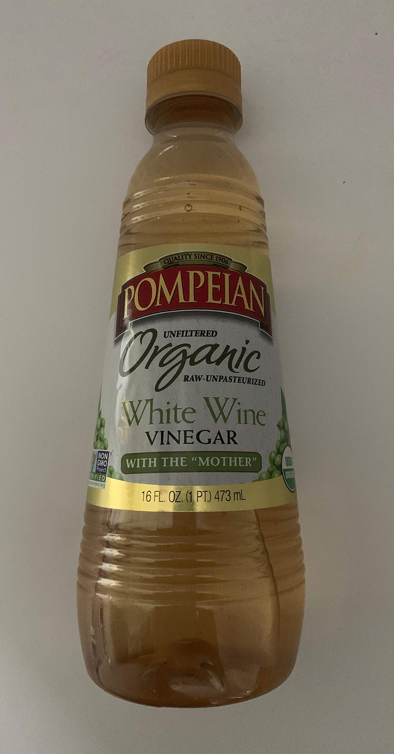 Buy Pompeian Gourmet White Wine Vinegar, Unfiltered & Unpasteurized