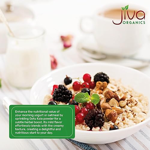 Miniatura 5 de Jiva Organics Gotu Kola Powder (Centella Asiatica) 7 onzas (7.05 oz) - Crudo, vegano, sin OMG