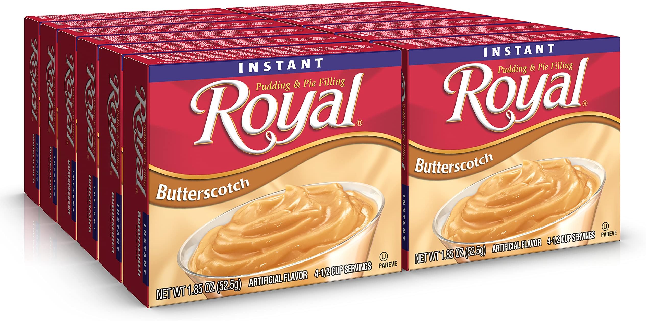 Royal Instant Pudding Dessert Mix, Butterscotch, Fat Free
