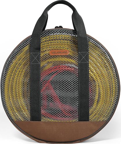 WELKINLAND 16-Inch Jumper Cable Bag, 15L Load & 180° Open Clear Cable Bag